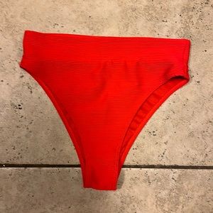Billabong high waisted bikini bottom size small red